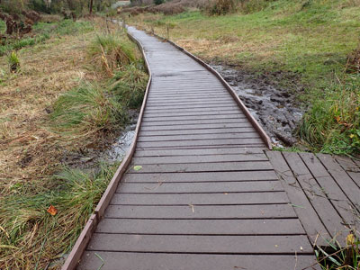 Repaired board walk