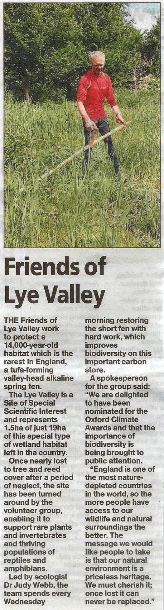 Oxford Mail on Climate Awards 2025